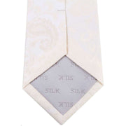Ivory Large Paisley Tie