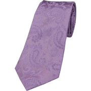 Lilac Paisley Tonal Silk Tie