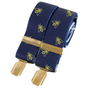 Navy Bee 35mm Clip Braces