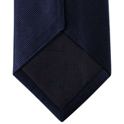 Navy Diagonal Ribbed Tie