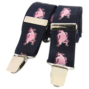 Navy Funny Pigs Classic Country Braces