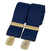 Navy Plain 35mm Clip Braces
