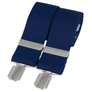 Navy Plain 35mm Clip Braces