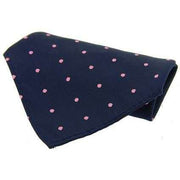 Navy Polka Dot Handkerchief