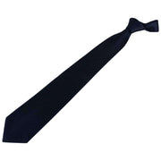Navy Ribbed Squares Pin Dot Tie
