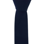 Navy Skinny Microfibre Tie
