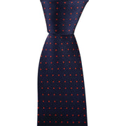 Navy Spotted Tie