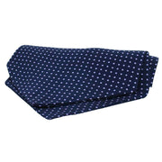 Navy Twill Silk Self Tie Cravat