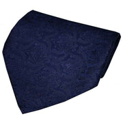 Navy Victorian Wallpaper Silk Handkerchief