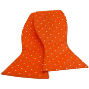 Orange Mini Polka Dot Silk Bow Tie