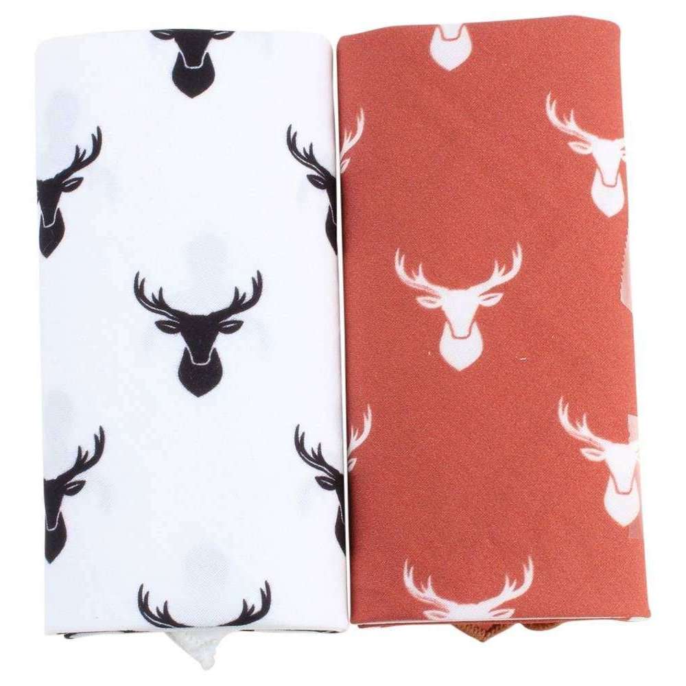 david van hagen Orange Novelty Stag Handkerchief Set