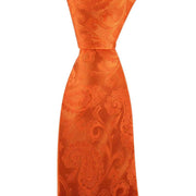 Orange Paisley Tie