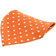 Orange Polka Dot Silk Pocket Square