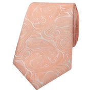 Peach Paisley Tie