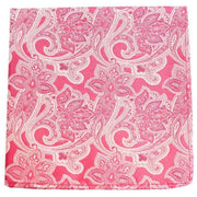 Pink Edwardian Paisley Silk Pocket Square