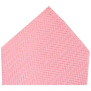Pink Herringbone Silk Handkerchief