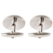 Pink Oval Enamel Cufflinks