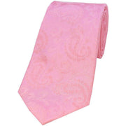 Pink Paisley Silk Tie