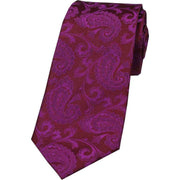 Pink Paisley Tonal Silk Tie