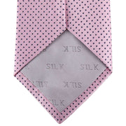 Pink Pin Dot Tie