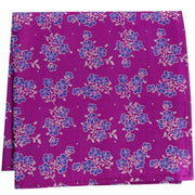 Pink Small Flowers Silk Pocket Square