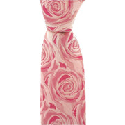 Pink Wedding Rose Silk Tie