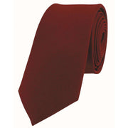 Red Luxury Thin Satin Silk Tie