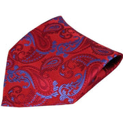 Red Paisley Silk Handkerchief