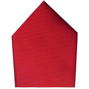 Red Plain Twill Polyester Pocket Square