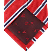 Red Regimental Striped Tie