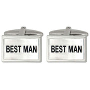 Silver Best Man Cufflinks