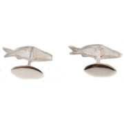 Silver Carp Fish Cufflinks