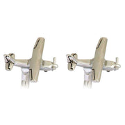 Silver Cessna 172 Aircraft Cufflinks