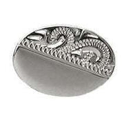 Silver Engraved Sterling Silver Tie Tacs