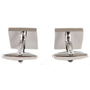Silver Fish Tail Mother of Pearl Cufflinks