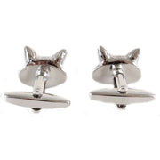 Silver Fox Head Cufflinks