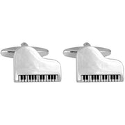 Silver Grand Piano Cufflinks