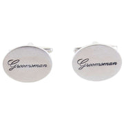 Silver Groomsman Cufflinks