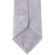 Silver Large Paisley Tie