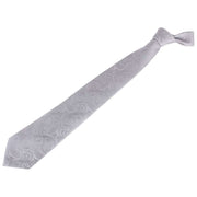 Silver Large Paisley Tie