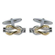 Silver Love Knot Cufflinks