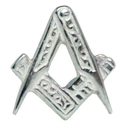 Silver Masonic Tie Tac
