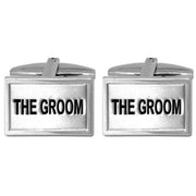 Silver The Groom Cufflinks