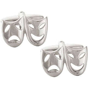 Silver Theatrical Mask Cufflinks