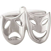 Silver Theatrical Mask Cufflinks