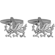 Silver Welsh Dragon Cufflinks