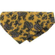 Yellow Paisley Silk Twill Cravat